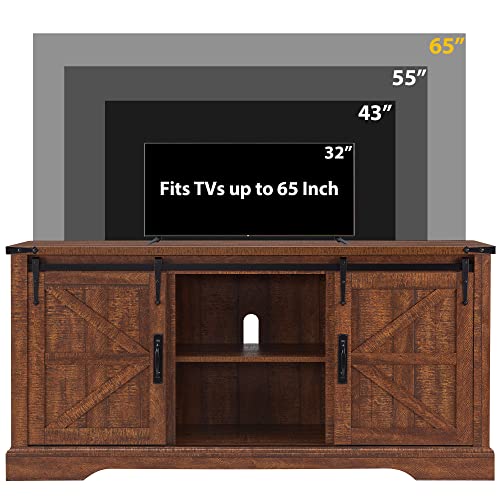 Farmhouse TV Stand for 65 Inch TVs