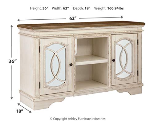 Realyn French Country Two-Tone TV Stand, Fits TVs up to 60"
