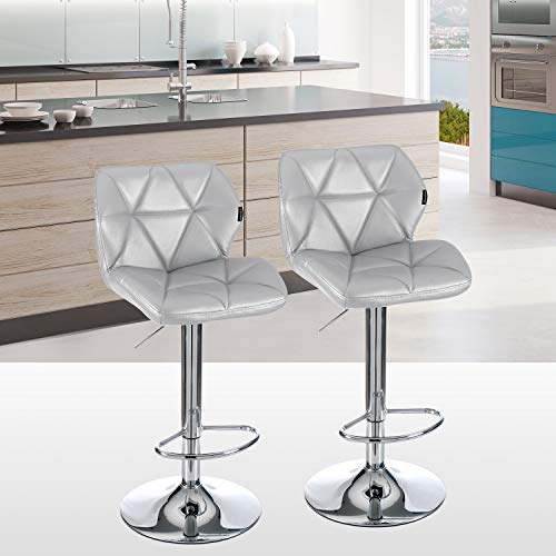 Bar Table Stool Set Of 3 – Adjustable Round Table Black and 2 Swivel Pub Stools Flannel