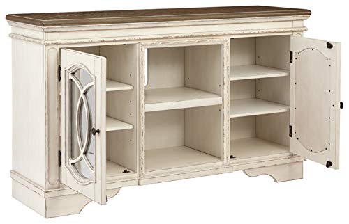 Realyn French Country Two-Tone TV Stand, Fits TVs up to 60"