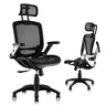 High Back Desk Chair - Adjustable Headrest with Flip-Up Arms