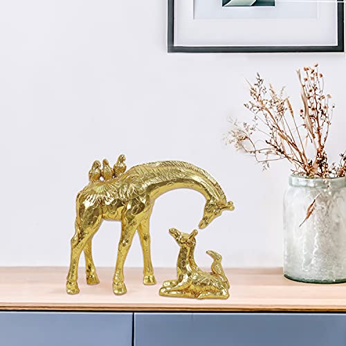 Resin Gold Giraffe Statues Parent