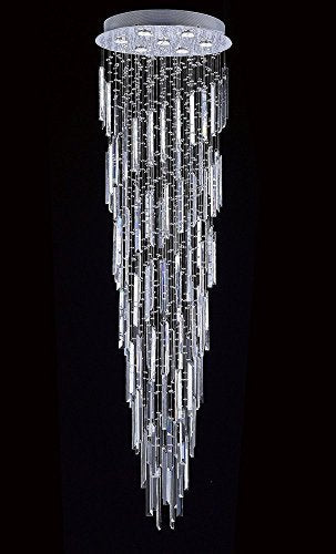 9-Lights K9 Crystal Chandelier Raindrop Chandelier Light Fixture