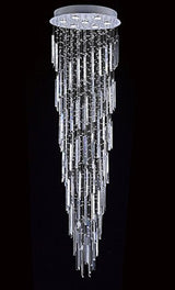 9-Lights K9 Crystal Chandelier Raindrop Chandelier Light Fixture