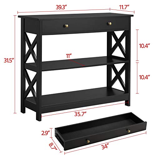 3-Tier Console Tables for Entryway, Small Entryway Table