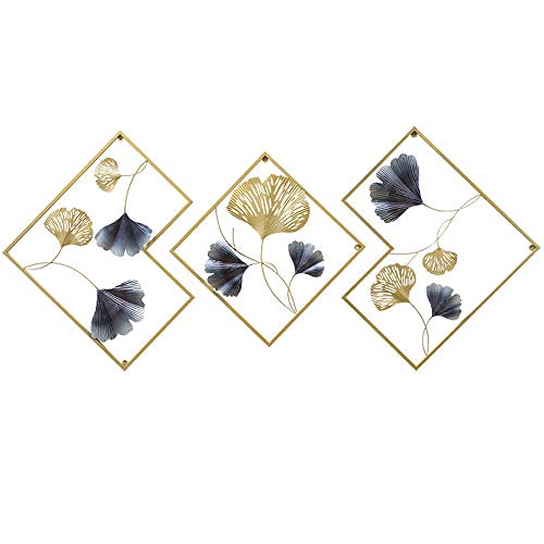 Set of 3 Diamond Metal Wall Decor