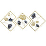 Set of 3 Diamond Metal Wall Decor