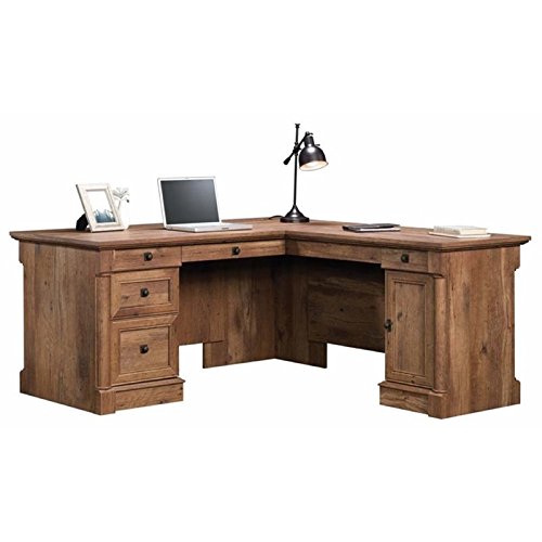 Home Office L Shaped Corner Desk with Computer Tower Storage