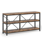 3 Tiers TV Console TV Stand Long Sofa Table with Storage Shelves