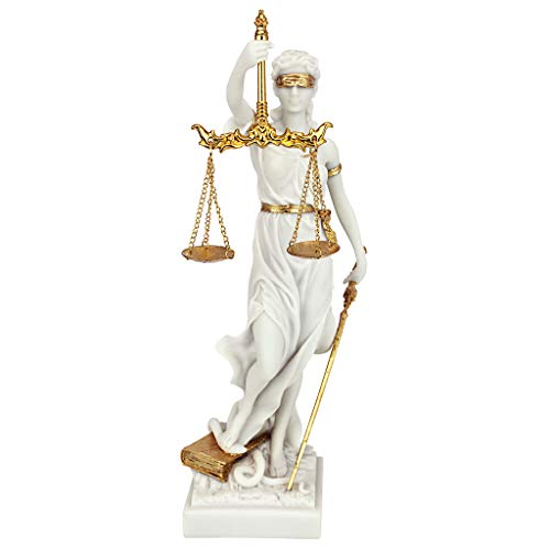 Themis Blind Lady of Justice Statue Lawyer Gift, 13 Inch