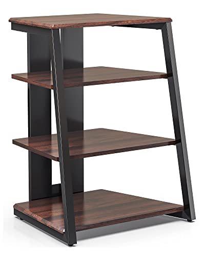 Design 4-Tier AV Media Stand Corner Shelf Stand