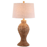 Seagrass Weave LED Table Lamp Coastal Cottage Bedside Desk Nightstand Lamp