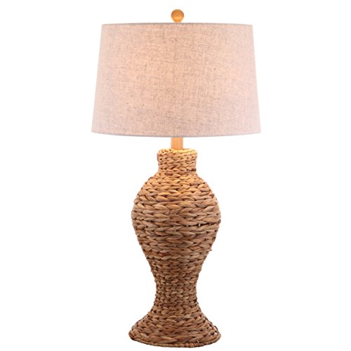 Seagrass Weave LED Table Lamp Coastal Cottage Bedside Desk Nightstand Lamp