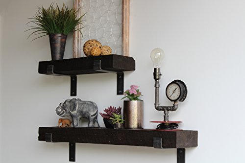 Reclaimed Wood Shelves Floating Or with Brackets, Amish Handcrafted in Lancaster County