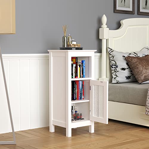 Floor Cabinet, Wooden Storage Cabinet, Freestanding Bathroom Storage Organizer