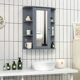 Bathroom Medicine Cabinet, Wall Mounted Bathroom Cabinet with Mirror Door and Shelves