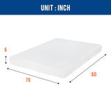 King Mattress 6 inch Gel Memory Foam Queen