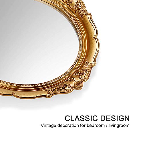 Decorative Wall Mirror, Vintage Hanging Mirrors for Bedroom Living-Room Dresser Decor