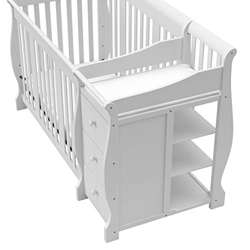 Portofino Convertible Crib and Changer - White