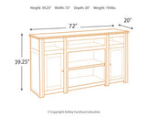 Harpan Traditional TV Stand Fits TVs up to 70