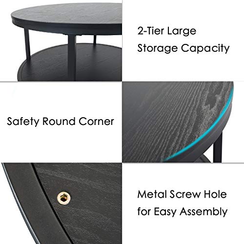Round Coffee Table Black Coffee Tables