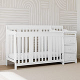 Portofino Convertible Crib and Changer - White