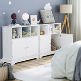 Floor Storage Cabinet, Linen Freestanding Bathroom Cabinet