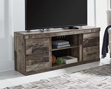 Derekson Rustic TV Stand with Fireplace Option Fits TVs up to 60”