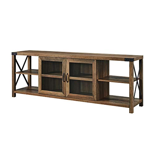 Rustic Modern Farmhouse Metal and Wood TV Stand