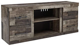 Derekson Rustic TV Stand with Fireplace Option Fits TVs up to 60”