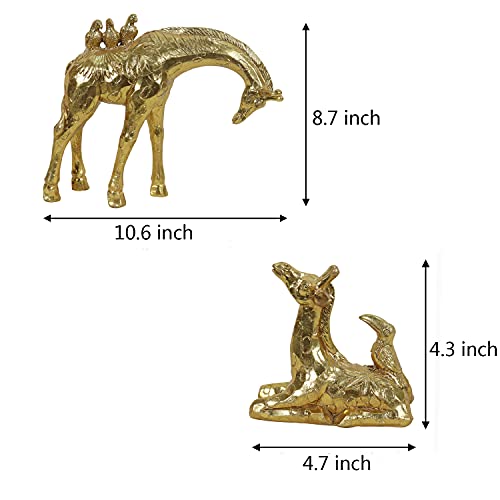 Resin Gold Giraffe Statues Parent