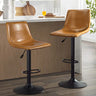 Adjustable Swivel Bar Stools Set of 2,Counter Heigh Bar Stools with Back