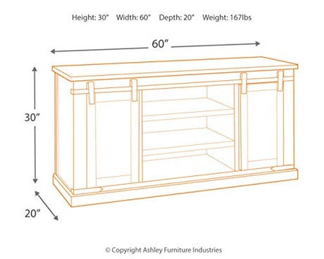 Budmore Farmhouse TV Stand Fits TVs up to 58"