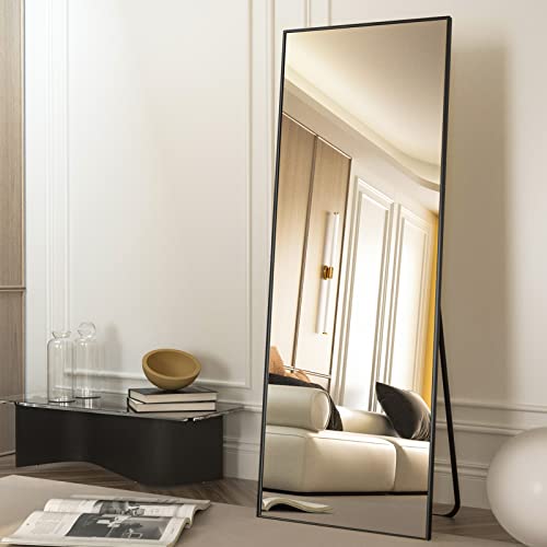 65"x22" Full Length Mirror Aluminum Frame Wall Mirror Floor Rectangle Mirrors Standing Wall