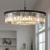 Large Crystal Chandelier Black Chandeliers Luxury Pendant Lights Fixture