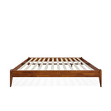 Dinkee King Bed Frame Wood 15 Inch - Solid Wood Platform Bed Frame