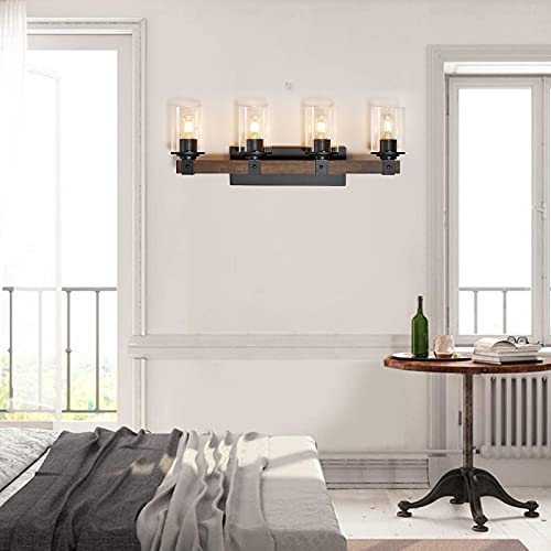 Farmhouse Rustic Bathroom Lighting Fixtures Over Mirror, Vintage  Lighting