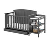 Steveston Crib & Changer w/Drawer - Gray