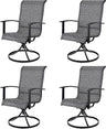 Outdoor Swivel Rocking Patio Dining Chairs Set of 2