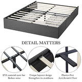 Queen Size Platform Bed Frame with 3 Storage Drawers