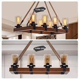 8-Light Farmhouse Chandelier