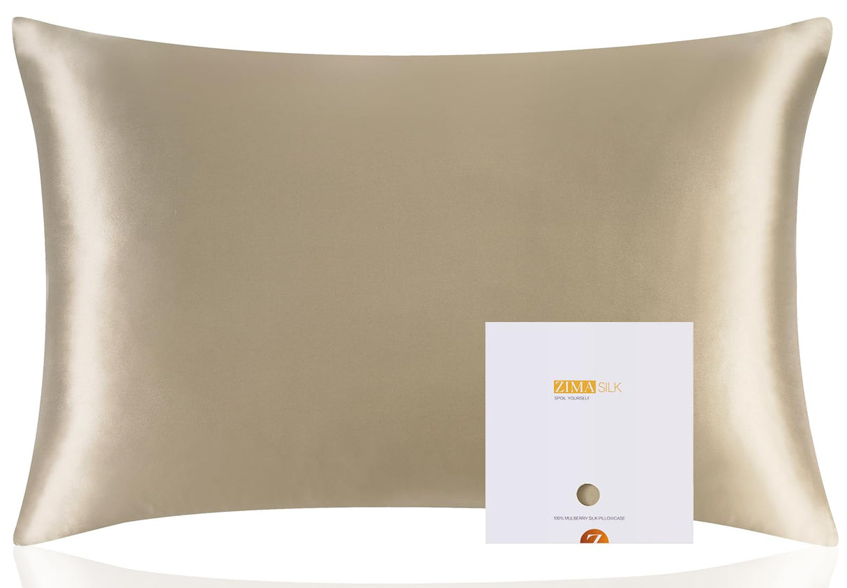 100% Pure Mulberry Silk Pillowcase for Hair and Skin Health,Soft and Smooth,Both Sides