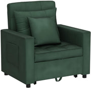 Convertible Chair Bed, Sleeper Chair Bed 3 in 1, Adjustable Recliner,  Sofa