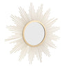 Sunburst Wall mirror, 24 Inch, Gold