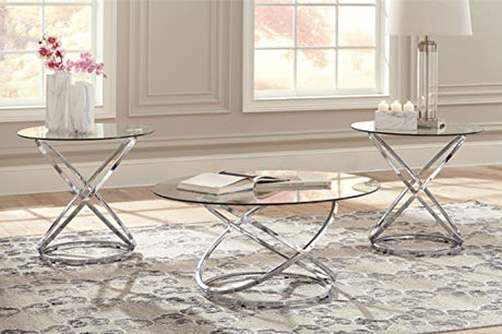 Hollynyx Contemporary Round 3-Piece Occasional Table Set