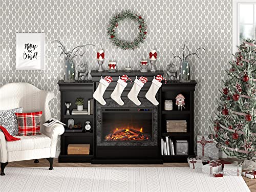 Ameriwood Home Lamont Mantel Fireplace, Black