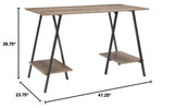 Bertmond Industrial Home Office Writing Desk