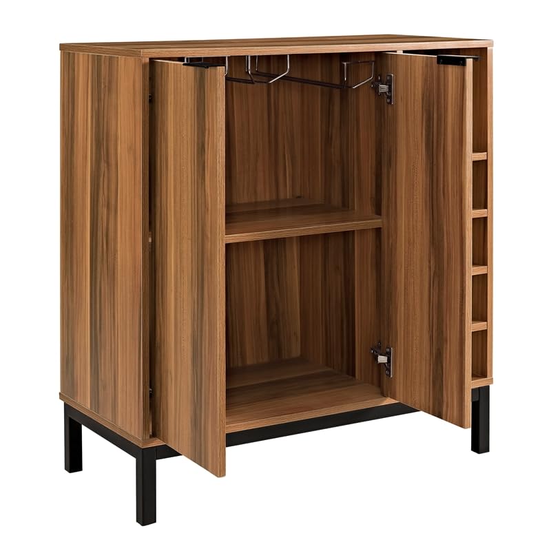 Mid-Century Modern Wood Kitchen Buffet Sideboard, Storage Cabinet