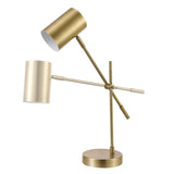 52098 Pratt 20" Desk/Table Lamp, Matte Brass Finish