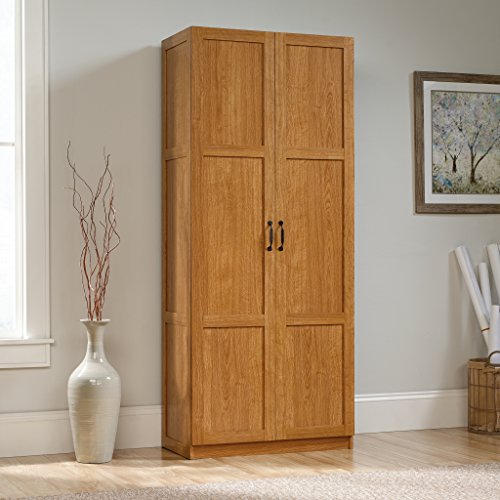 Storage Cabinet, Highland Oak Finish